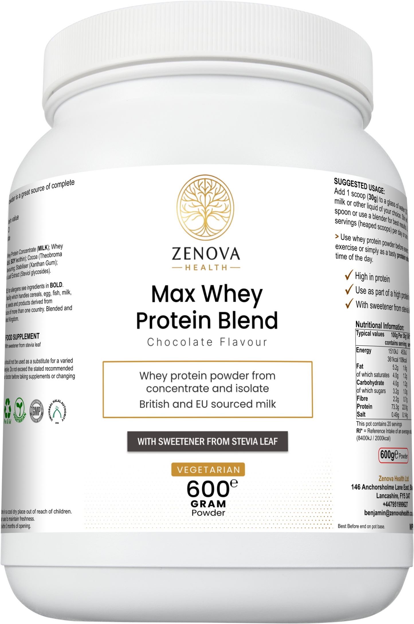Max Whey Protein Blend (Chocolate Flavour)