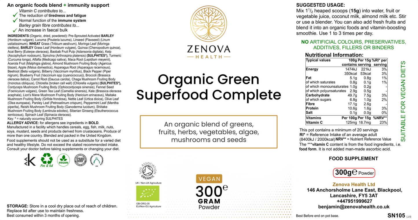 Organic Green Superfood Complete