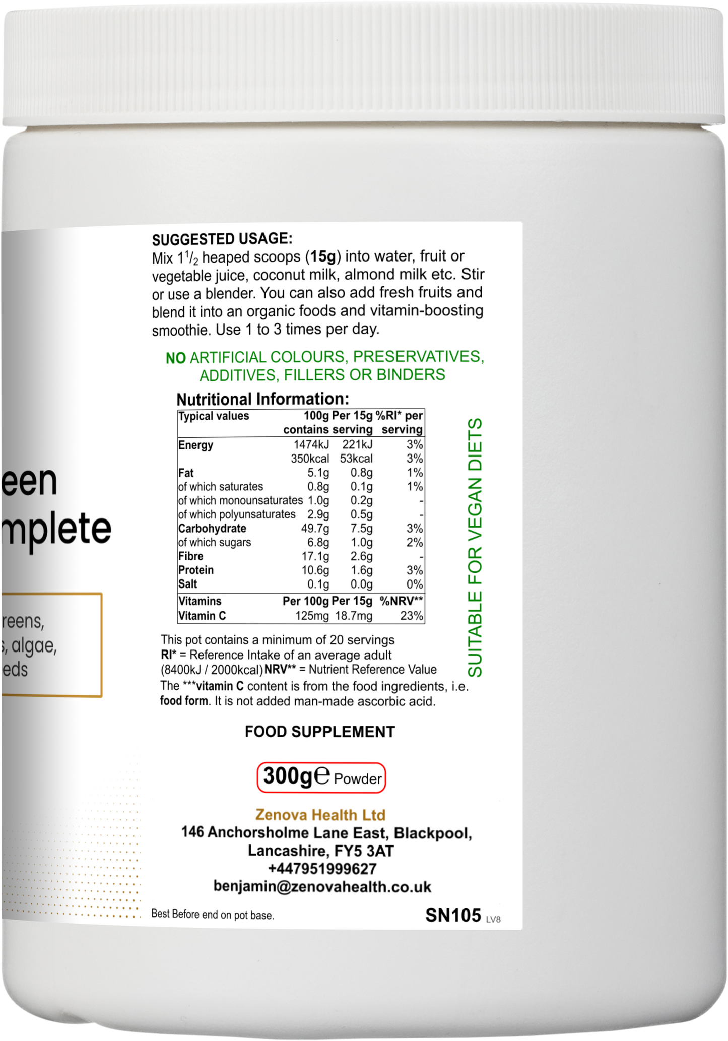 Organic Green Superfood Complete