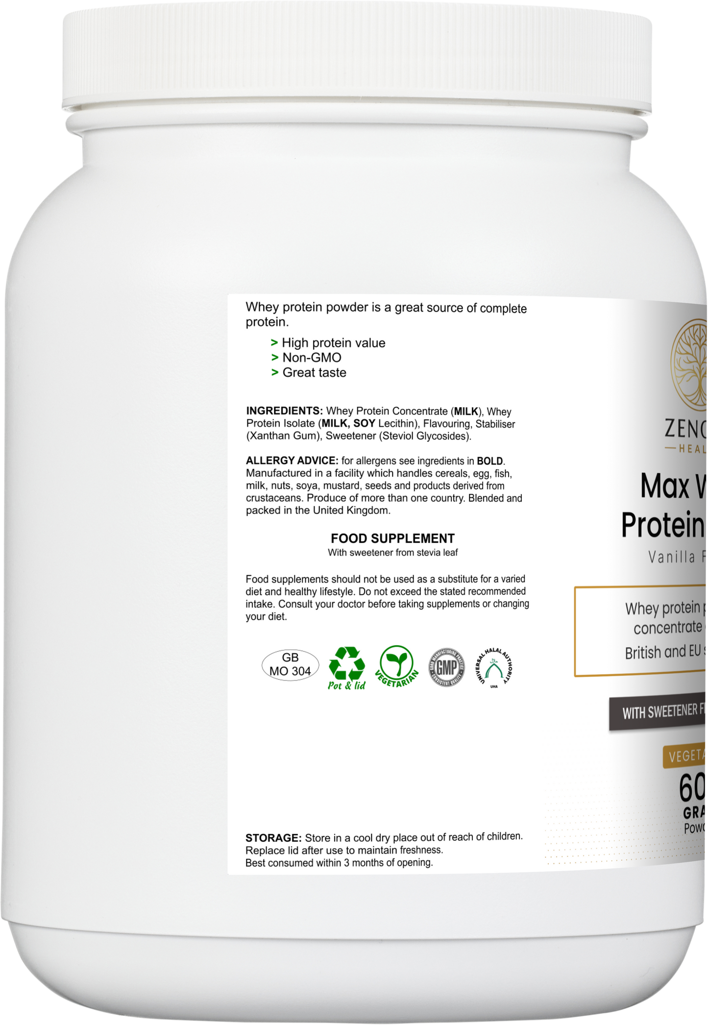 Max Whey Protein Blend (Vanilla Flavour)